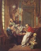 Francois Boucher The Lunch (mk05) oil on canvas